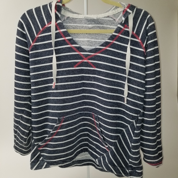 Columbia Sportswear Company Navy striped hoodie M - Picture 1 of 7